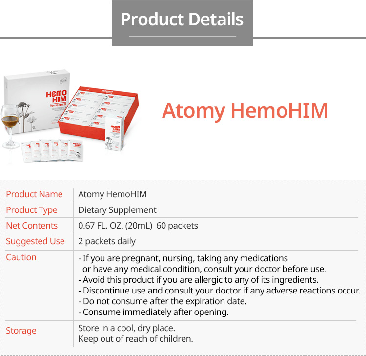 Atomy HemoHim 20mlx60 Sachets